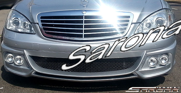 Custom Mercedes S Class Front Bumper  Sedan (2007 - 2012) - $890.00 (Part #MB-033-FB)